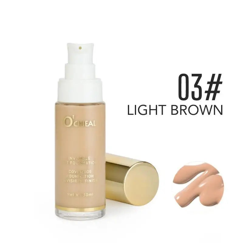 Full Coverage Concealer Temperature Changing Liquid Foundation Smooth Invisible Pores Conceal Facial Beauty Cosmetics - AMULET RING STORE