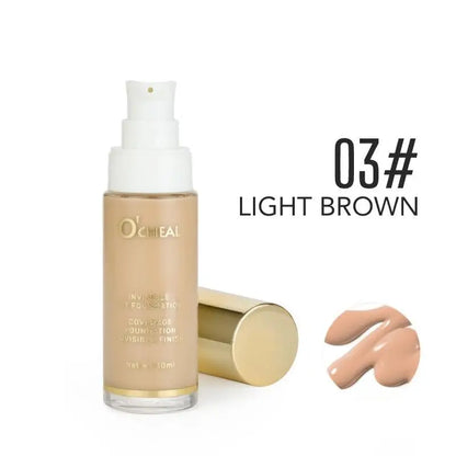 Full Coverage Concealer Temperature Changing Liquid Foundation Smooth Invisible Pores Conceal Facial Beauty Cosmetics - AMULET RING STORE