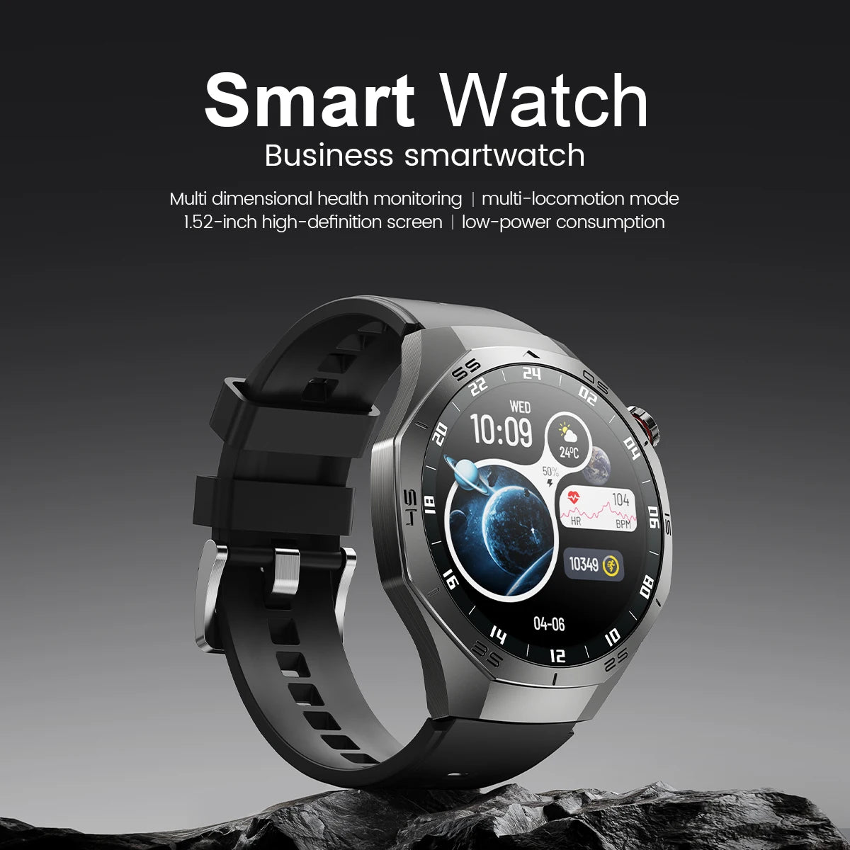2025New GUHUAVMI GT5 Pro Smart Watch Men HD AMOLED Screen GPS Motion trajectory HeartRate Bluetooth Call 1.52" SmartWatch IP68