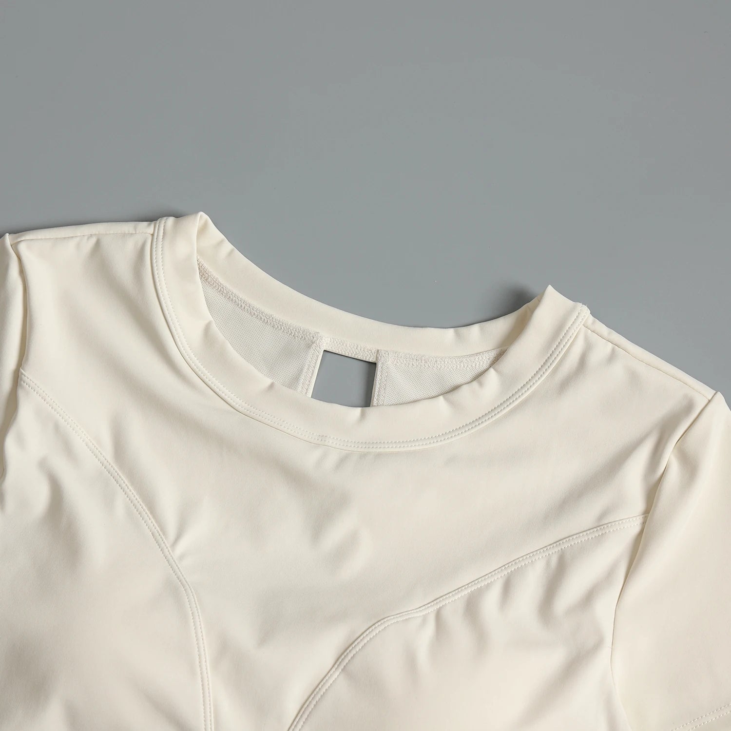 Yoga suit with chest pad sports beauty back fashionable quick-drying short-sleeved T-shirt running Pilates training fitness - AMULET RING STORE