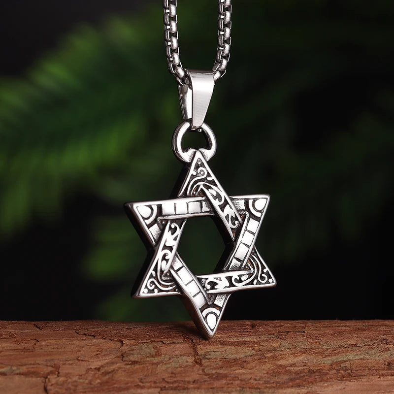 Seven Archangels Solomon Kabbalah Pendant Star of David Devil Eye Angel Seal Necklace