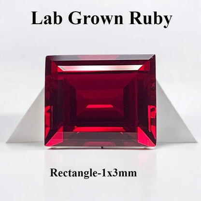 Lab Grown Ruby Pigeon Blood Red Color For Jewelry Diy Making Main Materials Selectable Certificate