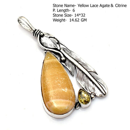 Genuine  Jasper Sodalite  Agate Turquoise   Pendant