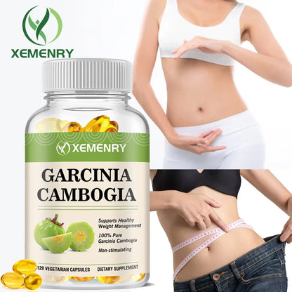 Garcinia Cambogia Capsules - Burn Fat, Detoxify, Appetite Suppression, Boost Metabolism, Weight Management