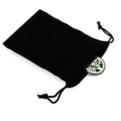 1pcs Silver Gold Color Black Velvet Bag Jewelry Packing Drawstring Pouches Jewelry Gift Bags Display Chain Ring As Women Gift - AMULET RING STORE