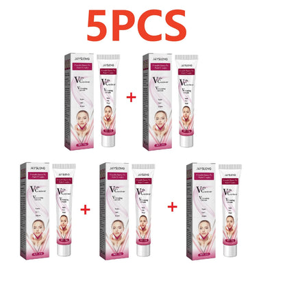V-Shaped Face Cream Lift Firm Tighten Remove Double Chins To Create A Small V Slim-ming Face Anti Agin-g Beauty Massage Products - AMULET RING STORE
