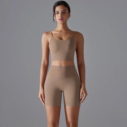 Women Yoga Set Yoga BraTank Tops for Fitness Workout Sportswear Gym Clothing High Waist Shorts Sportswear Leggings Suits