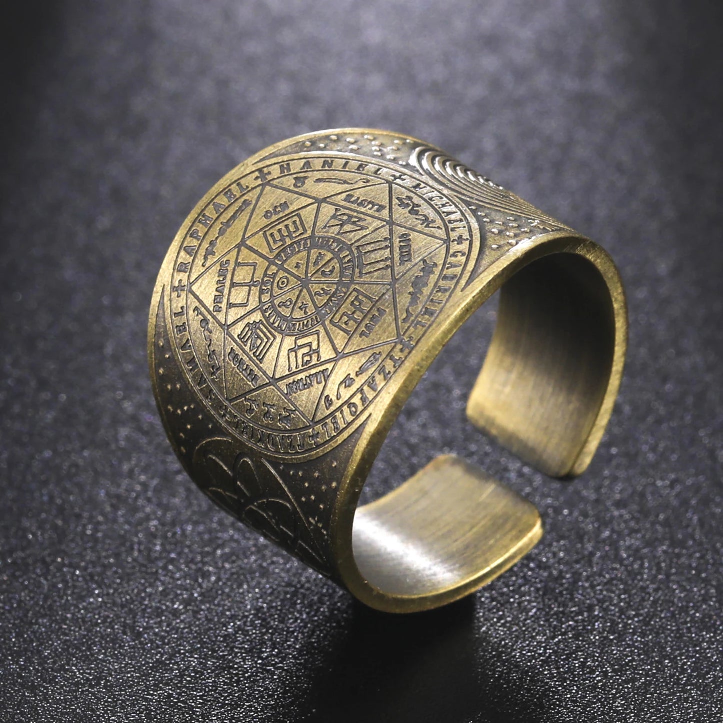 LIKGREAT Six Pointed Star Seal of Solomon Ring