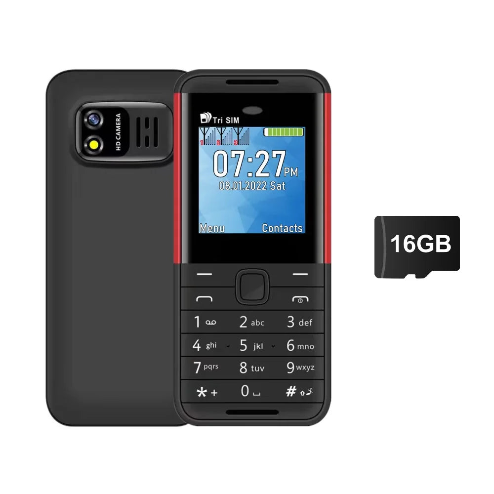 SERVO BM5310 3 SIM Card 3 Standby Mini Mobile Phone Auto Call Recorder Bluetooth Dial Speed Dial Magic Voice 1.3" Small Phone