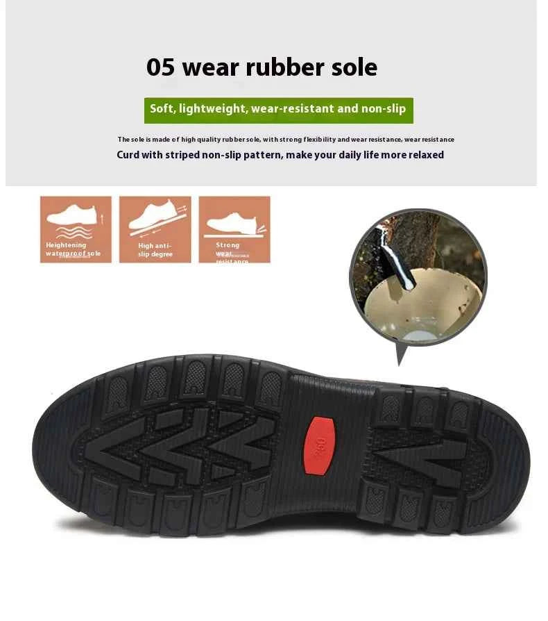 FUQIAO Hot Fur Men's Casual Shoes Warm Flats British Style Leather Footwear Comfort Non-slip Winter Boots Men Plus Size 46