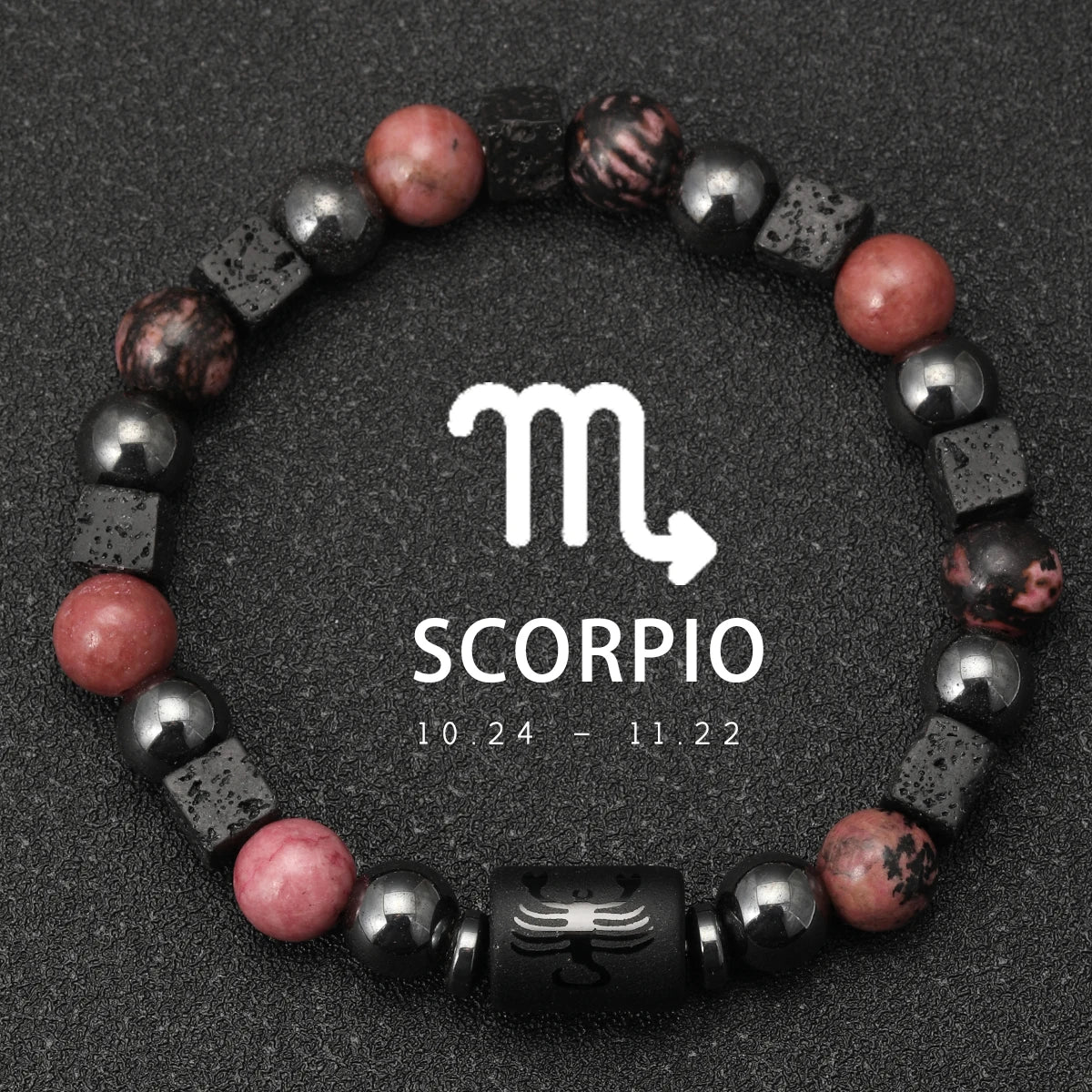 12 Zodiac Signs Natural Stone Bracelets Taurus Cancer Virgo Pisces Bracelets Ladies Men Couples Gift Bracelet aquarius