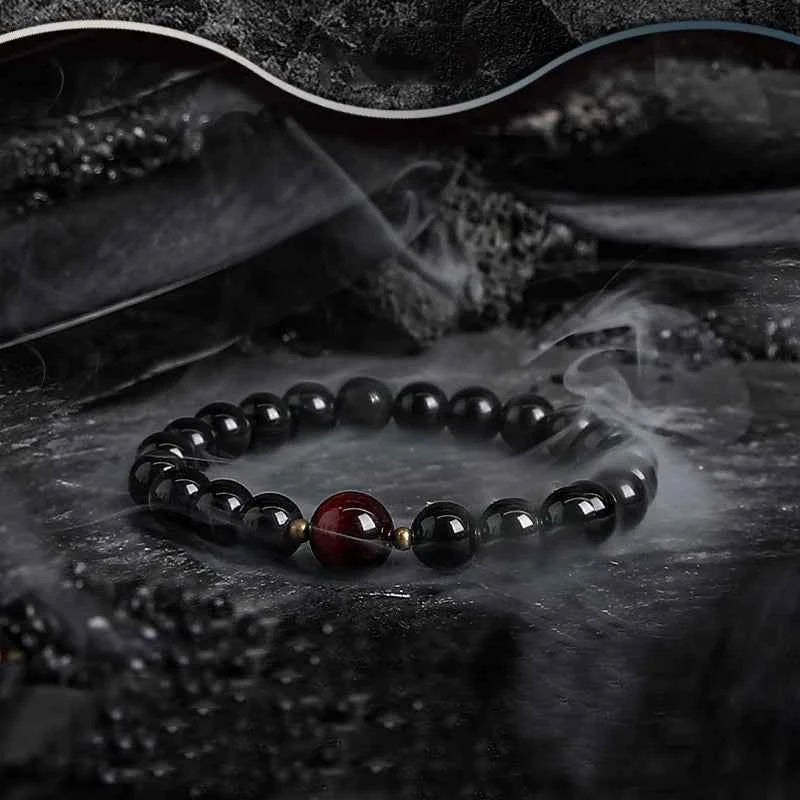 5A Real Natural Red Tiger Eye Beads Stone Bracelet Men Women Zircon Accessories Handmade Jewelry Gift for Girlfriend Wholesale