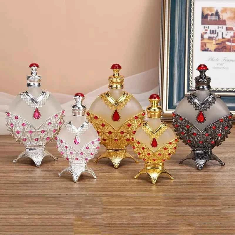 2/10pcs 10/30ml New Vintage Essential Oil Bottle Attar Oil Bottle Volatile Oil Container Perfume Bottle  Cosmetic Packing Gift