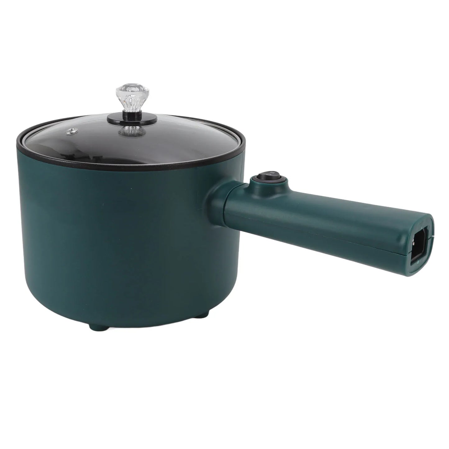 Electric Cooking Pot Electric Hot Pot Long Handle Multi Function Nonstick Coating 1.8L Capacity for Home - AMULET RING STORE
