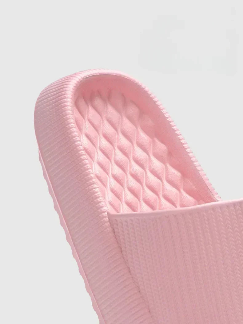 Women's Thick Platform Cloud Slippers EVA Soft Sole Pillow Slides Summer Beach Flip Flops Women Non Slip Bathroom Home Slippers - AMULET RING STORE