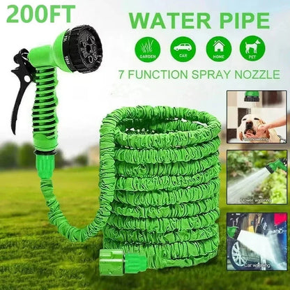 200FT Expandable High-Pressure Magic Hose 7 Water Spraying Functions Gun Durable Materials Home Garden Watering Tools - AMULET RING STORE
