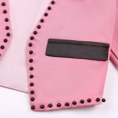 5-14 Years Girls Dress Summer Sleeveless Princess Dress + Long Sleeves Jacket 2Pcs Piano Performance Gown Teenagers Kids Clothes