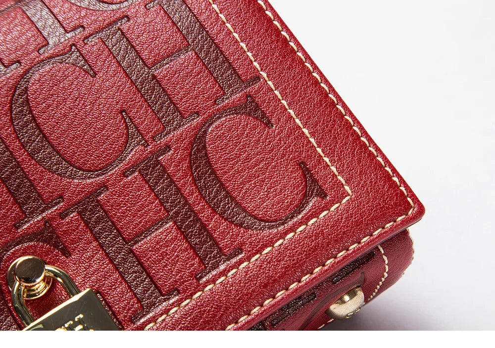 Fashion Design Model Metal Accessories Buckle Women's Shoulder Bag Luxury Brand 2025 Fashion Solid Colour Printed Head Bag