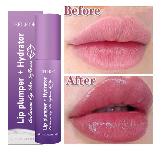 Instant Lip Plumping Essential Oil Fuller Lip Gloss Serum Last Nourishing Anti wrinkle Moisturising Sexy Lip Care Mask Makeup - AMULET RING STORE