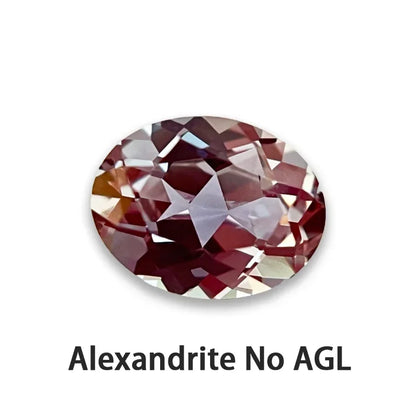Top Lab Grown Alexandrite Stone Oval Shape Purple Color Charms Beads for Diy Jewelry Making Materials Selectable Certificate