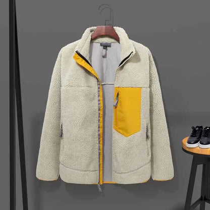 Winter Man Down jackets Sweater Lamb Fleece submachine jackets Men Outdoor Windproof Coldproof Warm Comfortable Outerwear Top