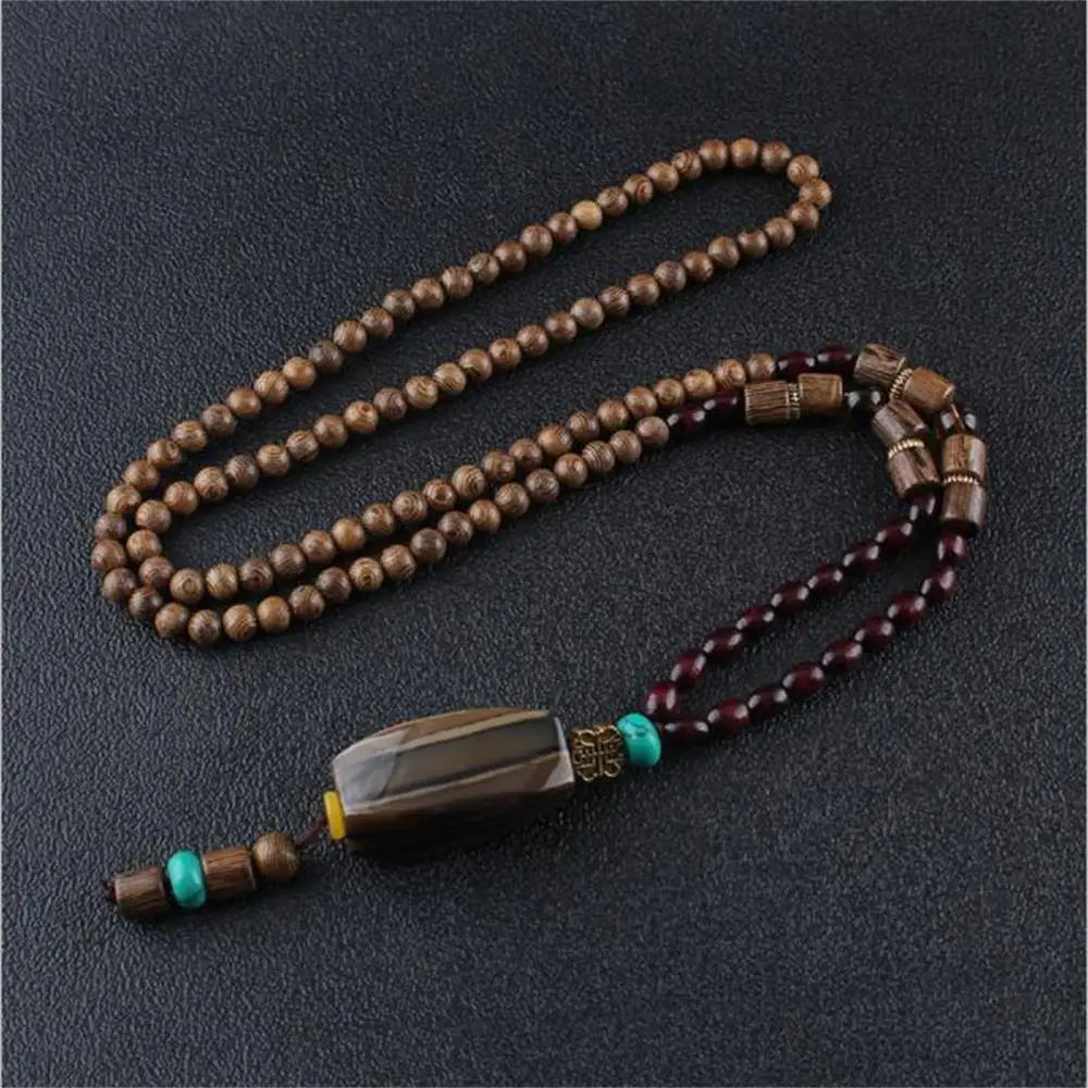 Fashion Long Sweater Pendant Chain Wooden Beaded Tassel Boho Bohemian Necklace Jewelry Nepal Wood Beads Pendant Necklace