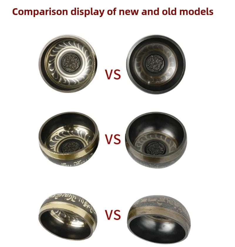 Nepal Singing Bowl Healing Yoga Meditation Portbale Tibetan Singing Bowls Sound Therapy Musical Percussion Instruments - AMULET RING STORE