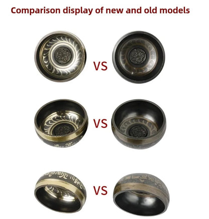 Nepal Singing Bowl Healing Yoga Meditation Portbale Tibetan Singing Bowls Sound Therapy Musical Percussion Instruments - AMULET RING STORE