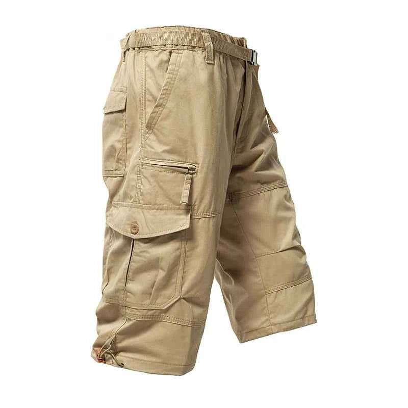 Men's Cargo Shorts Tactical Joggers Quick Dry Casual Relaxed Fit Straight Long Shorts High Quality Streetwear