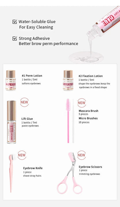 DIY Brow Perm Eyebrow Lamination 45-60 Days ICONSIGN Professional Brow Perming Set Beauty Makeup Tools Home Use - AMULET RING STORE