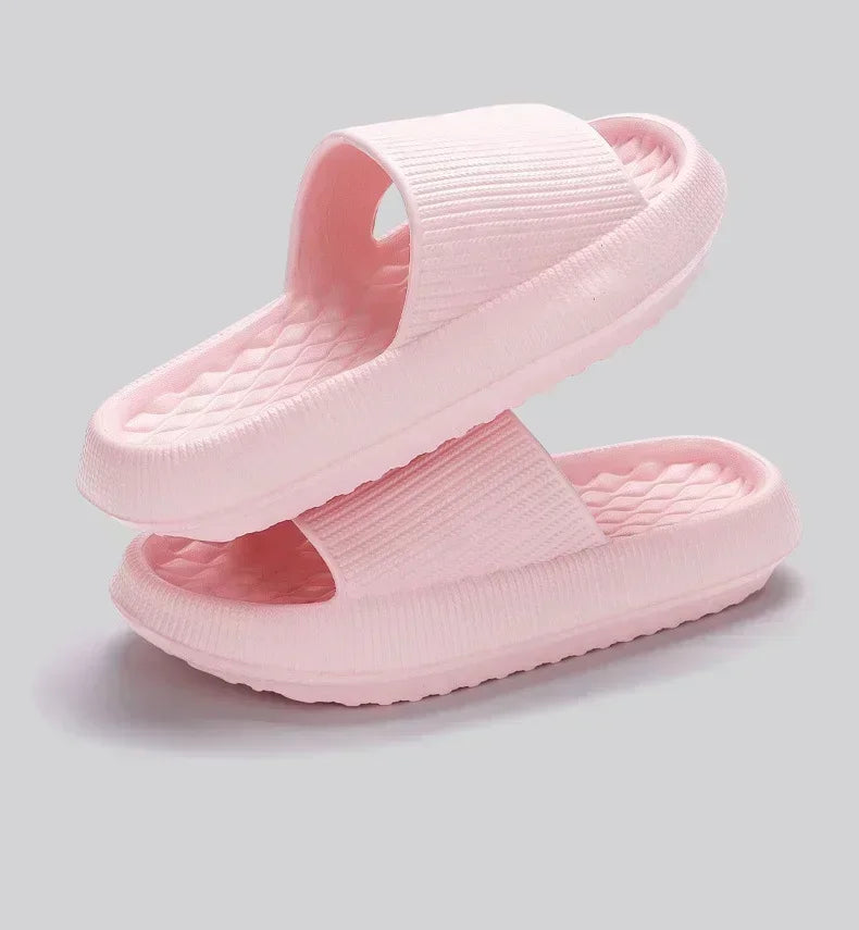 Women's Thick Platform Cloud Slippers EVA Soft Sole Pillow Slides Summer Beach Flip Flops Women Non Slip Bathroom Home Slippers - AMULET RING STORE