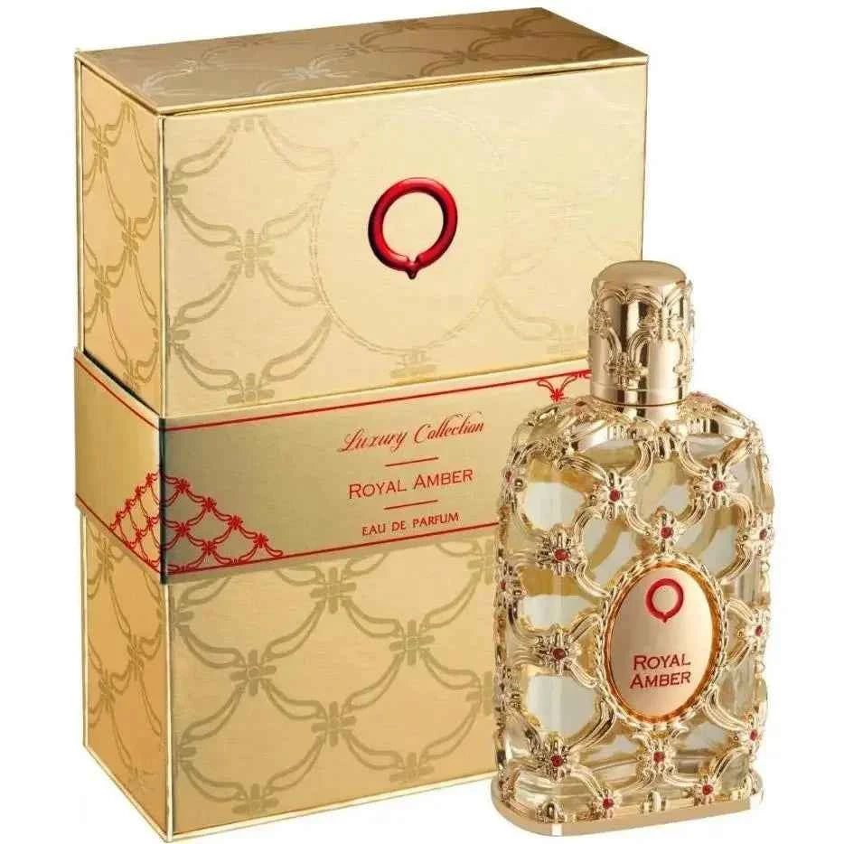 Orientica Luxury Collection Royal Amber for Unisex Eau de Parfum Spray, long-lasting 2.7 Ounce New in Box
