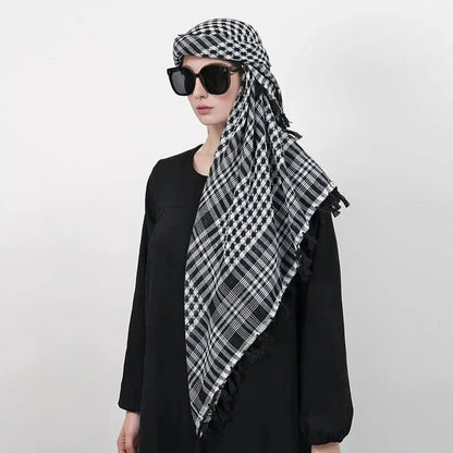 Summer Unisex Tactical Arab Cycling Mask Scarf For Man Women Fashion Lightweight Hijab Scarf Spring Army Plaid Head Scarf Mask - AMULET RING STORE