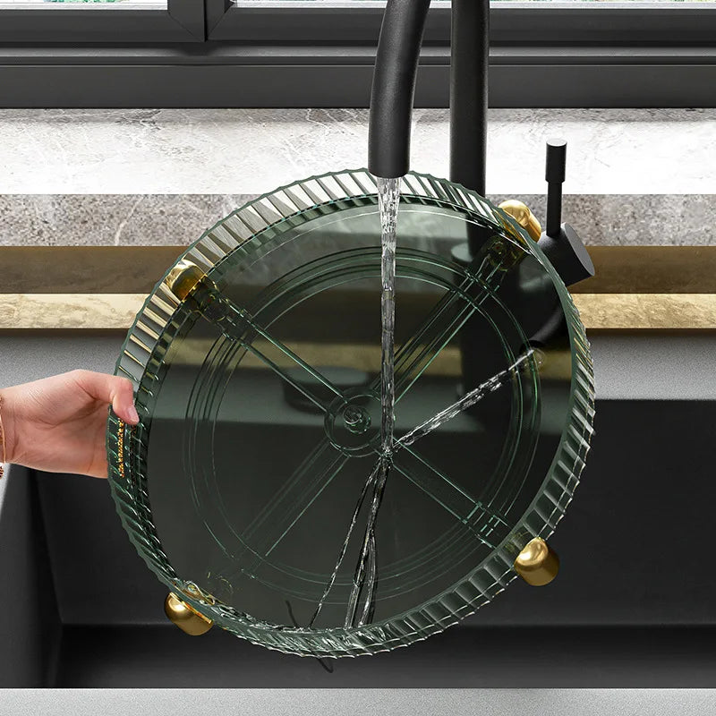 Kitchen Spice Rack Double Layer 360° Rotating Seasoning Holder Large Capacity Shelf Snacks Cosmetics Office Bathroom Storage - AMULET RING STORE