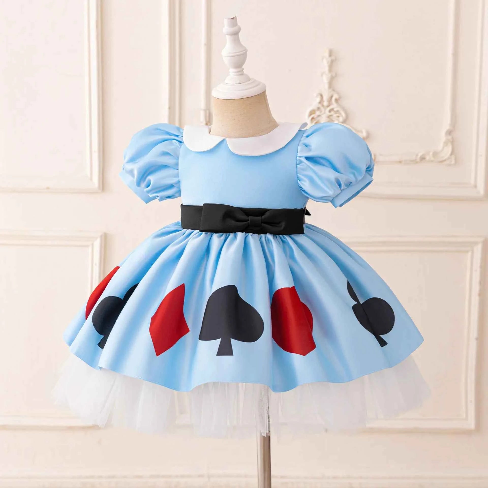 Princess Dress For Toddler Little Girl Luxurious Bow Gown Kids Birthday Party Clothes Halloween Carnival Children Princess Dress
