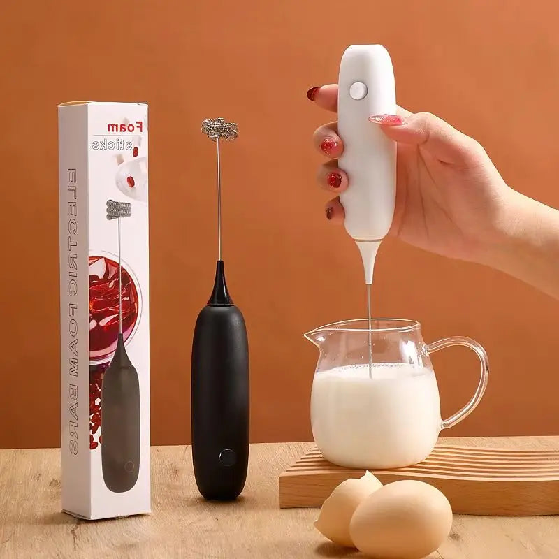 Milk Drink Coffee Whisk Mixer Electric Egg Beater Frother Foamer Mini Handle Stirrer Practical Blender Kitchen Cooking Tool - AMULET RING STORE