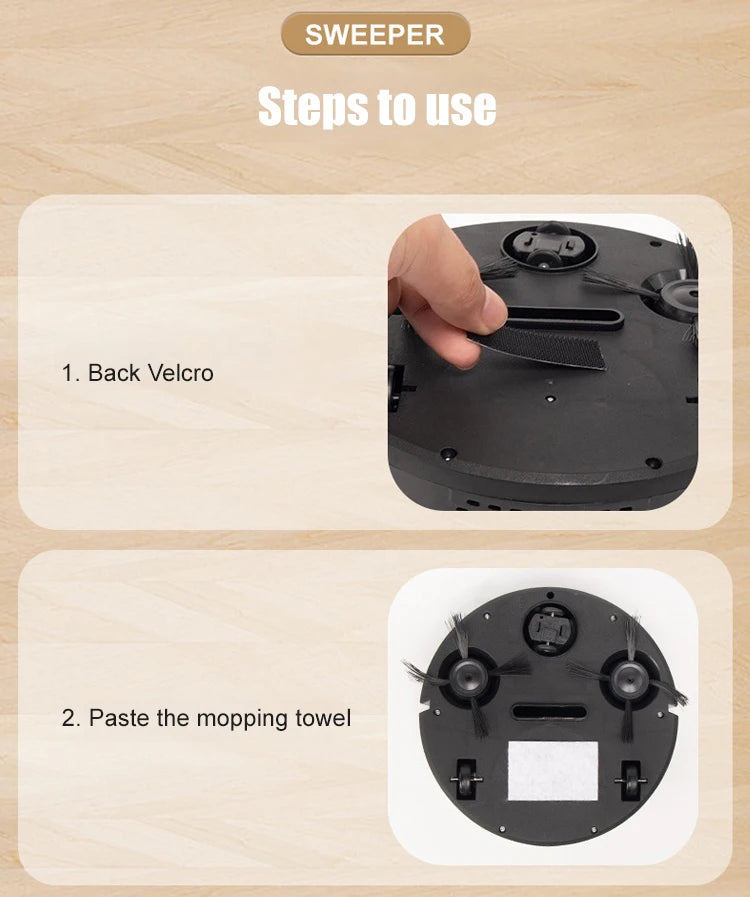 Household Fully Automatic High Suction Intelligent Vacuum Cleaner USB Charging Low-noise Sweeping Robot