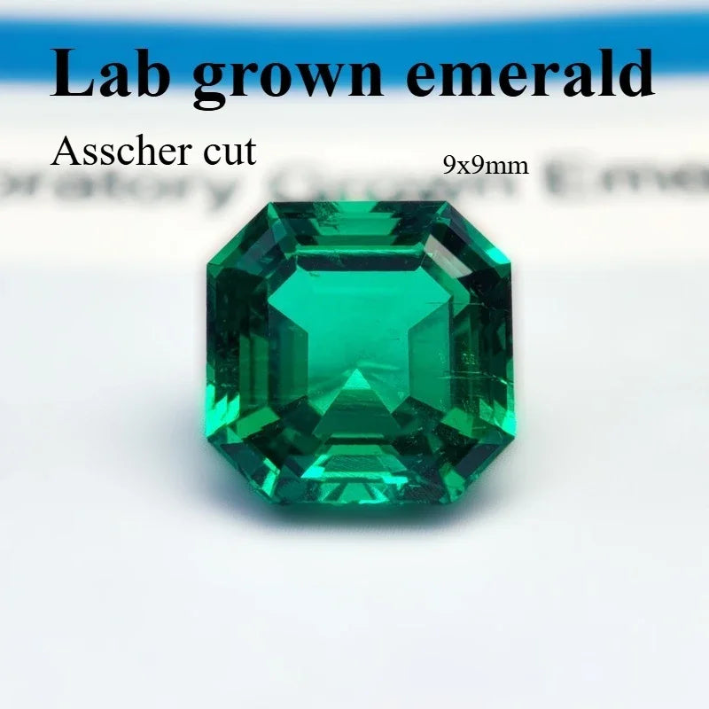 emerald Cut Lab Grown Columbia Emerald Natural color for DIY Jewelry Making Materials with Certificate Factory Wholesale price