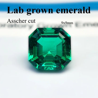 emerald Cut Lab Grown Columbia Emerald Natural color for DIY Jewelry Making Materials with Certificate Factory Wholesale price