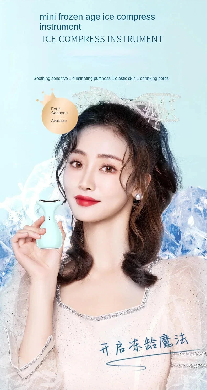 Face Skin Ice Roller Cooler Skin Lifting Face Cooling Massager Ice Compress Calm Skin Ice Cooler Eye Pouch Cooler Edema Remover