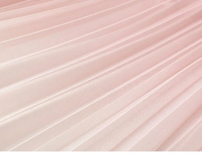 2023 Summer Tulle Mesh Gradient Skirt High-end High Waist Long Skirt Elegant Evening Party Sexy A-line Pleated Skirts Women Boho