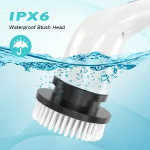 Electric Cleaning Brush with 7PCS Heads Bathroom Kitchen Cordless Handheld Shower Scrubber Spin Cleaner Multifunctional Cleaner - AMULET RING STORE