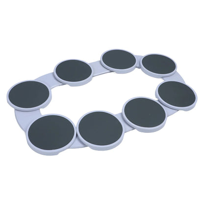 Dining Table Turntable Tray Large Capacity Versatile Sliding Rail Reusable Portable Turntable Organizer for Family Gatherings - AMULET RING STORE