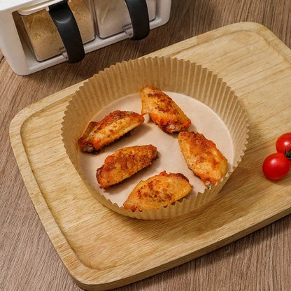 50/100/200pcs Disposable Air Fryer Paper Round/Square Special Paper Food Silicon Oil Paper Air Fryer Liners Baking Paper