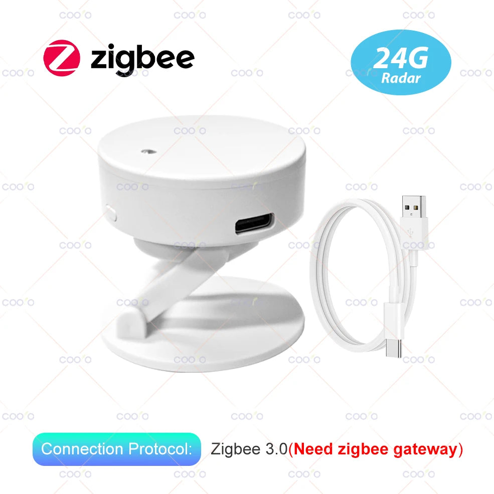 ZigBee Wifi MmWave Human Presence Motion Sensor Radar Wave Human Detector Motion Detector Tuya Hub Smart Life Home Automation - AMULET RING STORE
