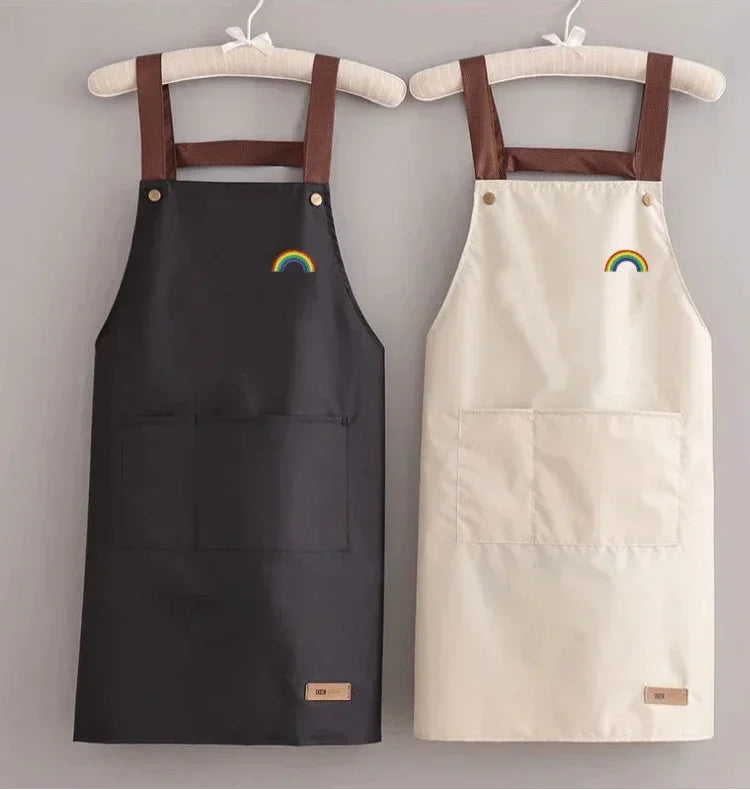 Waterproof and antifouling large pocket hotel restaurant coffee shop Western food Western pastry work clothes apron - AMULET RING STORE
