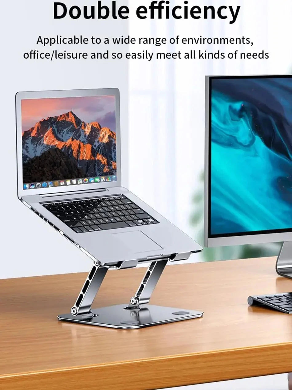 Tablet Stand Adjustable Aluminum Alloy Laptop Tablet up to 17 "Laptop Portable Folding Stand Cooling Stand Support - AMULET RING STORE