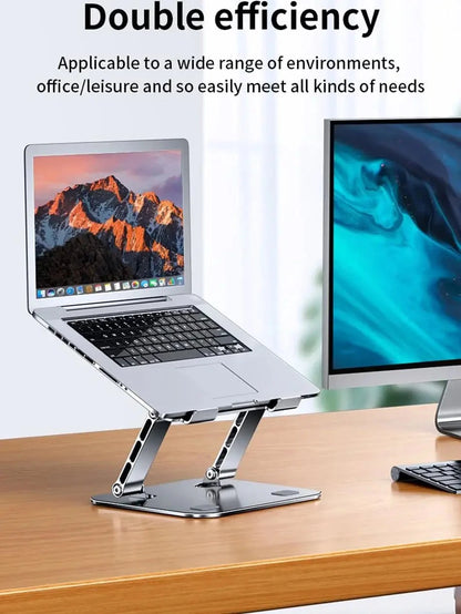 Tablet Stand Adjustable Aluminum Alloy Laptop Tablet up to 17 "Laptop Portable Folding Stand Cooling Stand Support - AMULET RING STORE