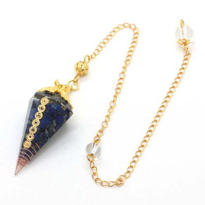 Natural 7 Chakra Healing Crystals Pendulum for Dowsing Divination Quartz Stone Pendulums Antique Reiki Pendant Pendulo Jewelry