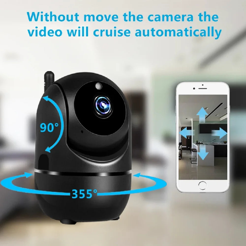 IP Camera Wifi YCC365 Plus Smart Home 1620P HD Surveillance Camera Auto Tracking Night Vision Wireless Indoor Security Camera - AMULET RING STORE